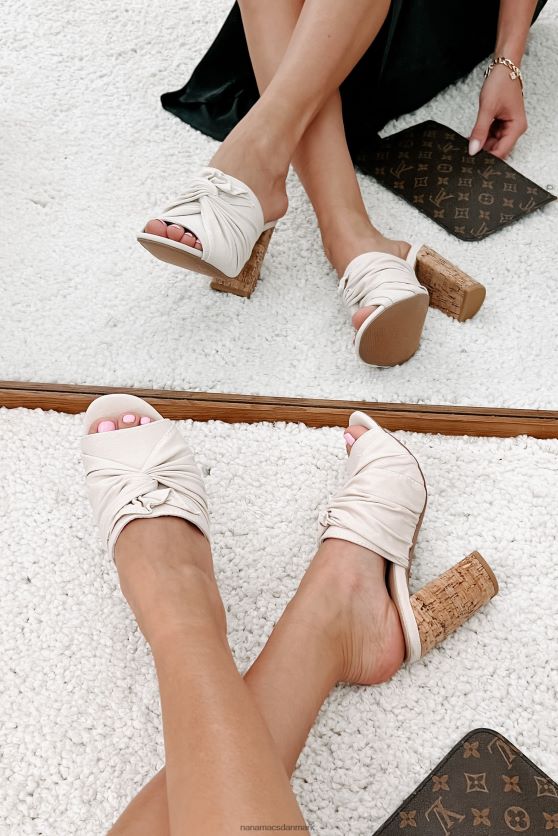 alona canvas sandal med åben tå NanaMacs XJPBDL3978 lys sten