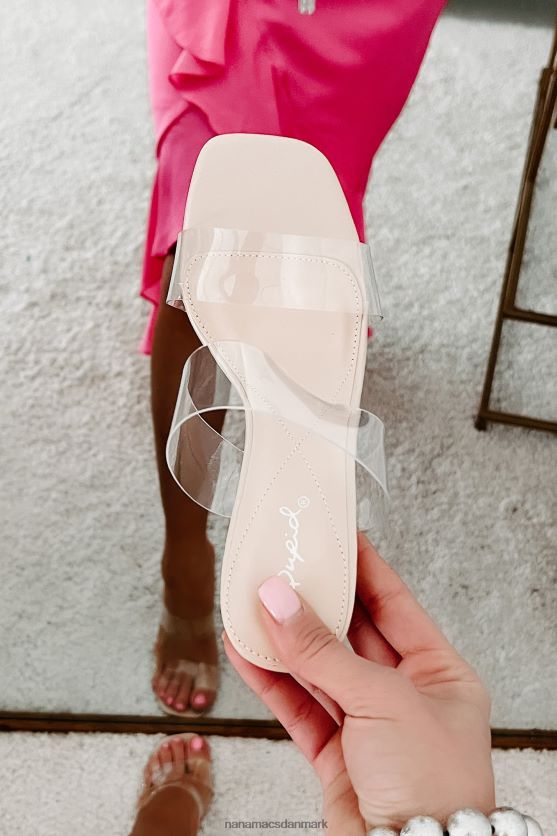 bad girl nation klare strop hæle NanaMacs XJPBDL3972 klar/taupe