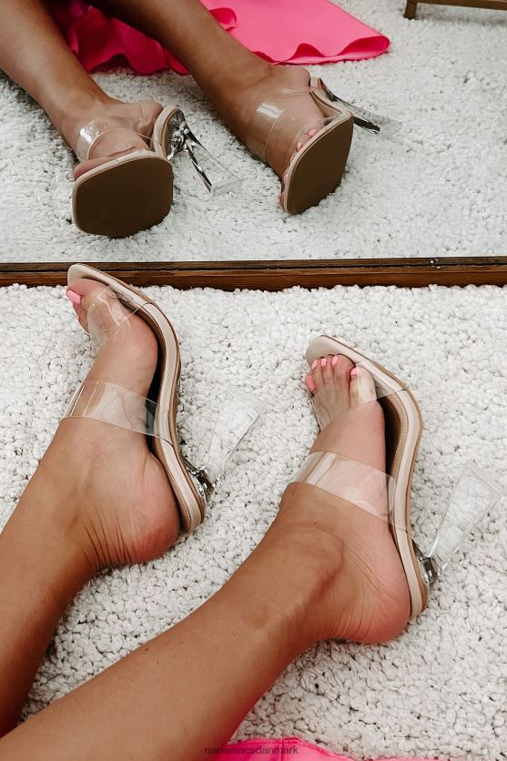 bad girl nation klare strop hæle NanaMacs XJPBDL3972 klar/taupe