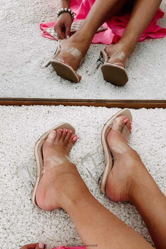 bad girl nation klare strop hæle NanaMacs XJPBDL3972 klar/taupe