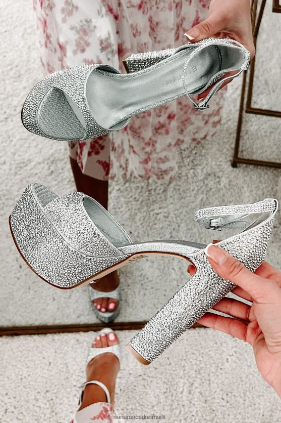 faize billini rhinestone platform hæle NanaMacs XJPBDL3934 sølv