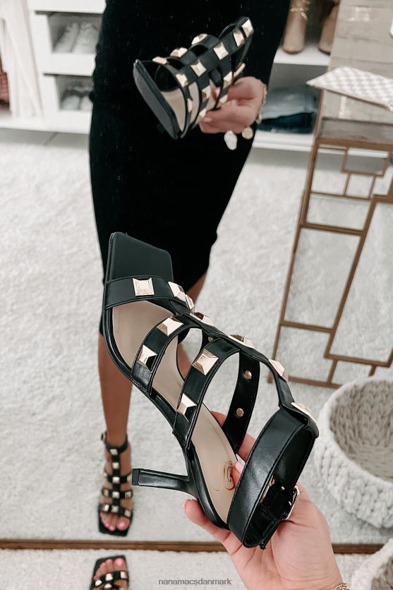 gladiatorhæle med hårde udfordrer NanaMacs XJPBDL3945 sort