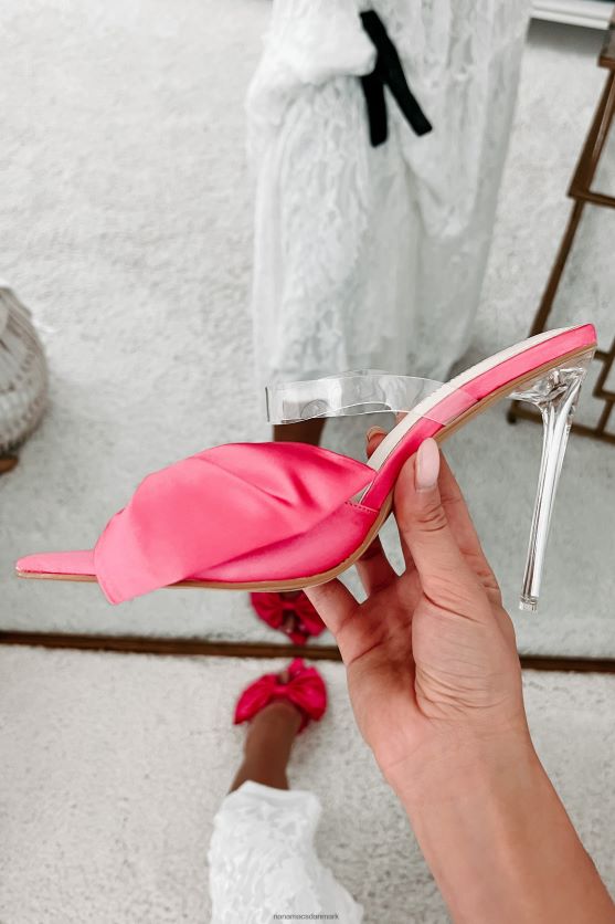 marceline bue foran åben tå hæle NanaMacs XJPBDL3982 lyserød