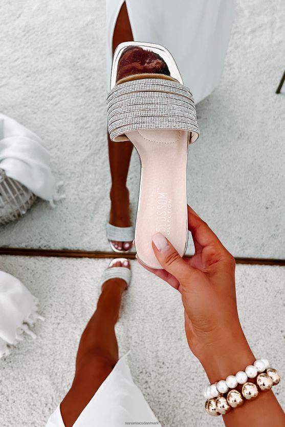 prangende følelser spejlet rhinestone rem hæle NanaMacs XJPBDL3989 champagne