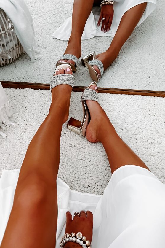 prangende følelser spejlet rhinestone rem hæle NanaMacs XJPBDL3989 champagne