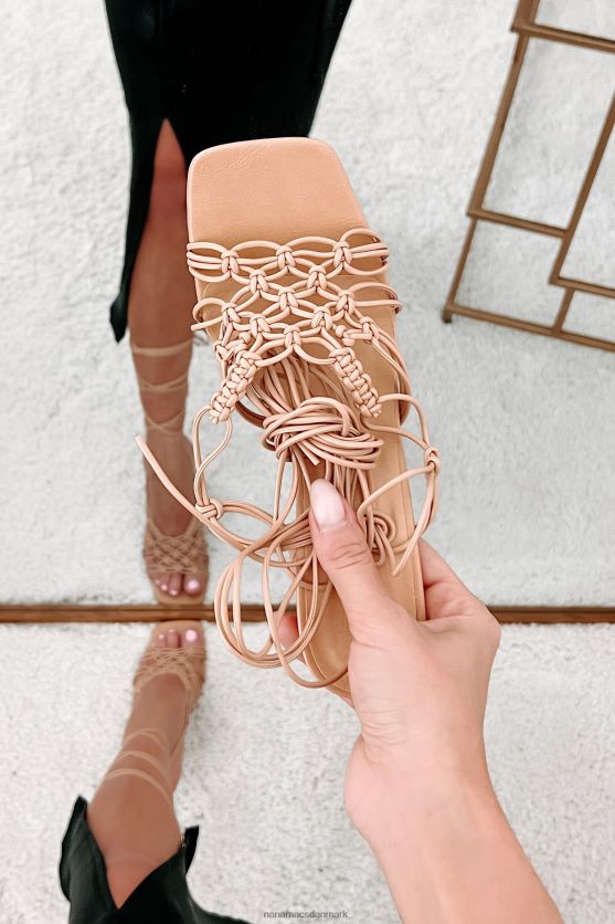sahira flettet ankel bindebånd billini hæl NanaMacs XJPBDL3952 tan