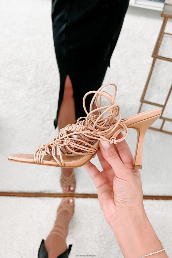 sahira flettet ankel bindebånd billini hæl NanaMacs XJPBDL3952 tan