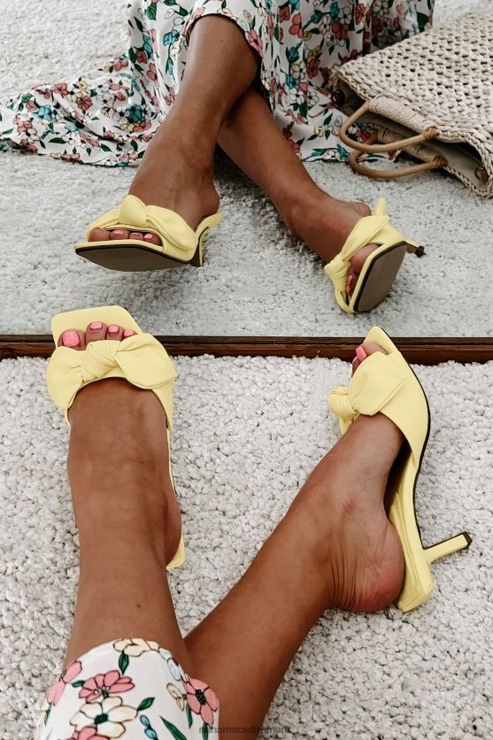 smuk i prag knudede hæle NanaMacs XJPBDL3944 gul