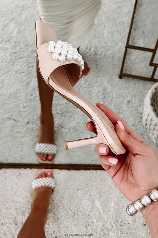 sofistikerede tage firkantet tå perlebånd hæle NanaMacs XJPBDL3937 nøgen