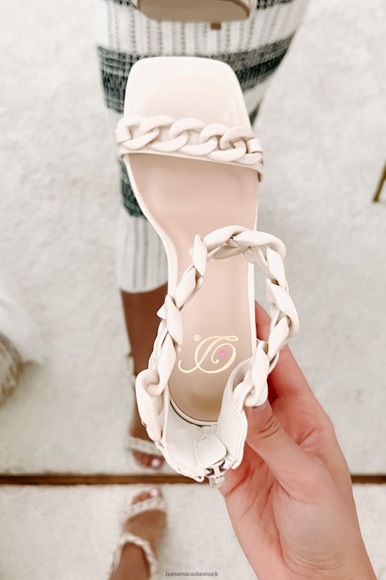 subtil statement firkantet tå kæderem hæl NanaMacs XJPBDL3959 knogle