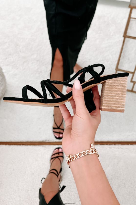 uden spørgsmål imiteret ruskind snørehæle NanaMacs XJPBDL3956 sort