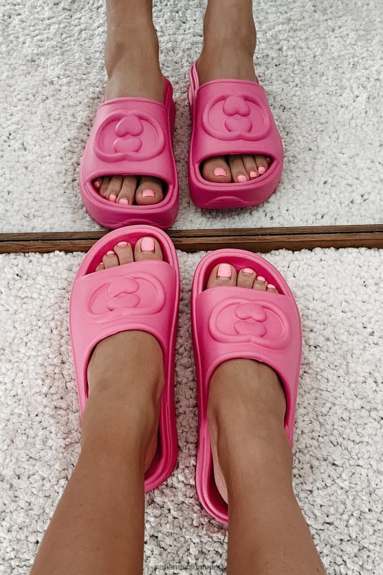 altid chill pvc platform slide sandaler NanaMacs XJPBDL4033 Hot pink