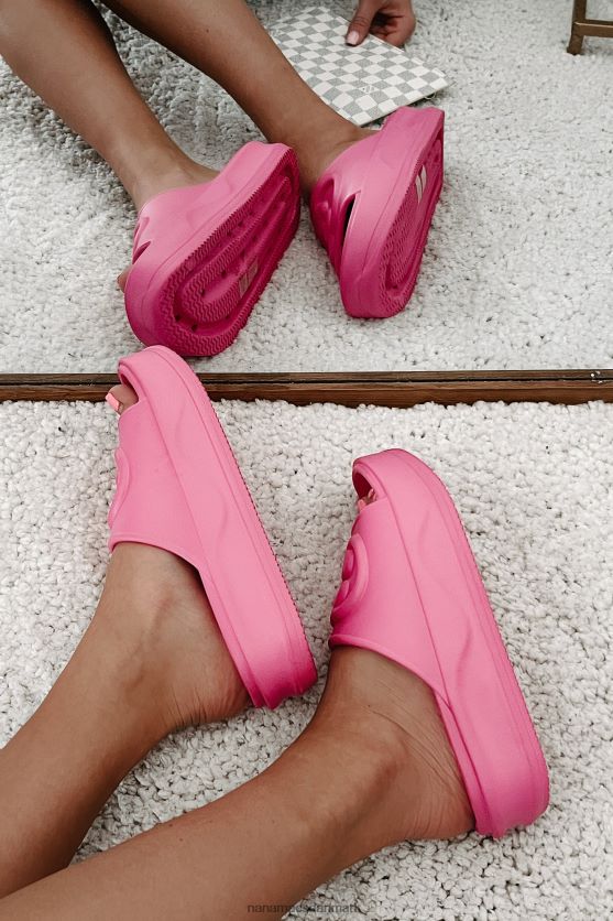 altid chill pvc platform slide sandaler NanaMacs XJPBDL4033 Hot pink