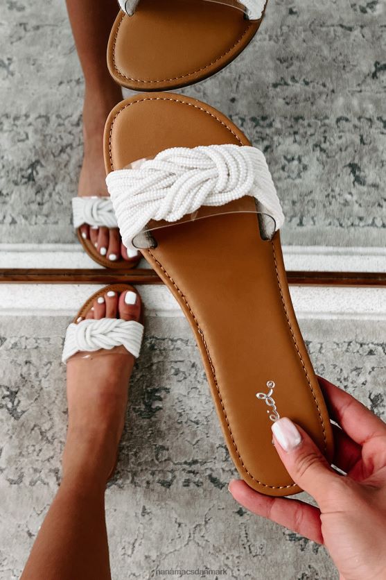 gratis som havets perlesandaler NanaMacs XJPBDL4005 off white perle