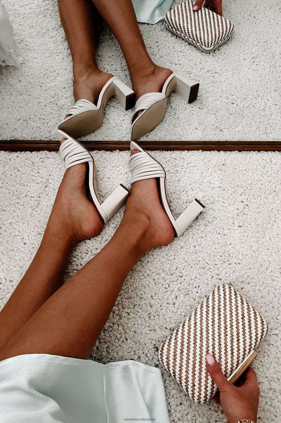 leverer perfektion sandaler med stropper og hæle NanaMacs XJPBDL3988 off white