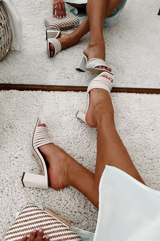 leverer perfektion sandaler med stropper og hæle NanaMacs XJPBDL3988 off white