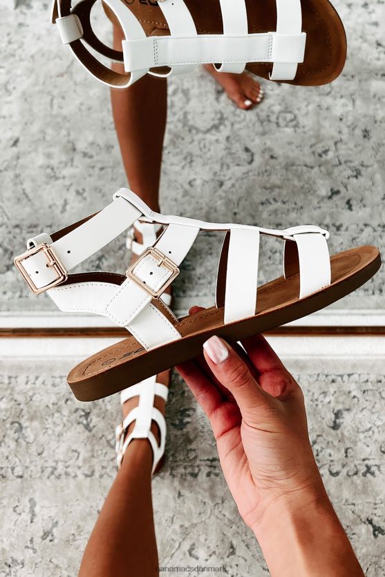 når du er i rom gladiatorsandaler NanaMacs XJPBDL4006 hvid