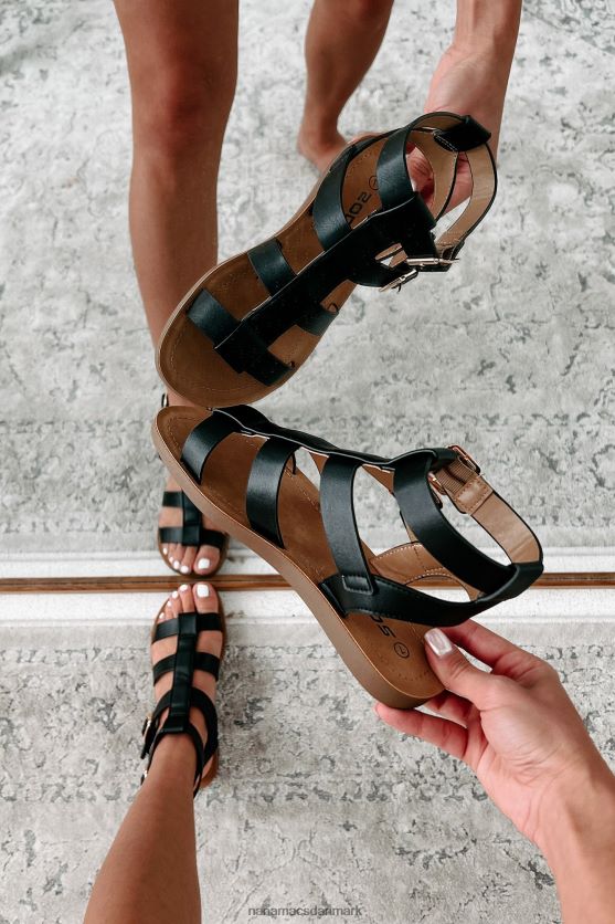 når du er i rom gladiatorsandaler NanaMacs XJPBDL4007 sort