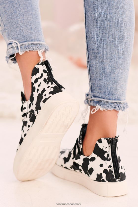 spotted perfection canvas sneakers NanaMacs XJPBDL4056 hvid sort