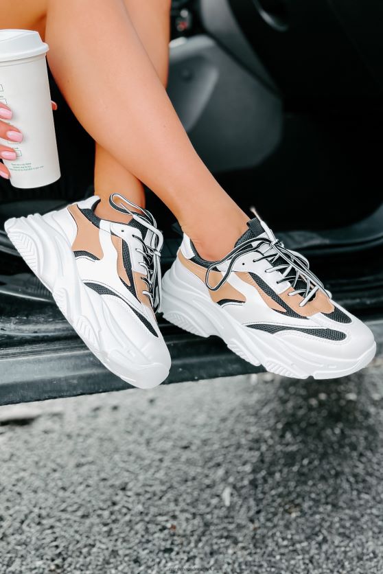 trend tracker chunky dad sneakers NanaMacs XJPBDL4051 sort/hvid/tan