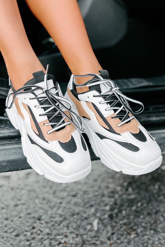 trend tracker chunky dad sneakers NanaMacs XJPBDL4051 sort/hvid/tan