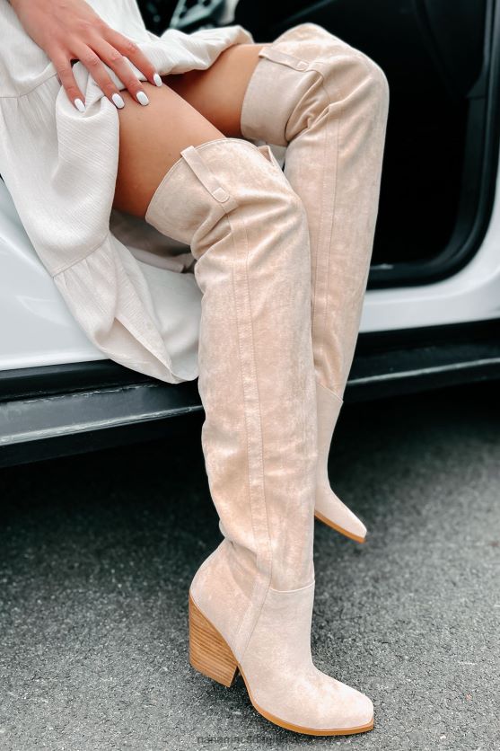 calahari imiteret ruskind over knæet billini støvler NanaMacs XJPBDL3865 sahara ruskind