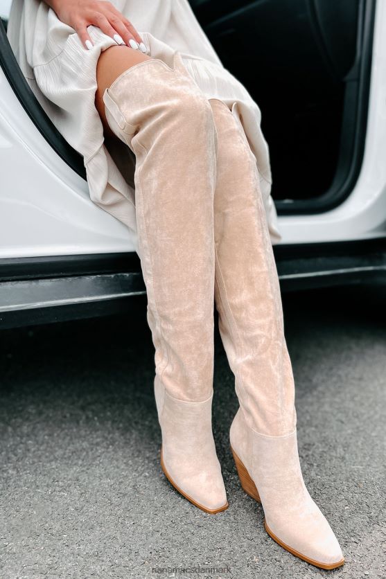 calahari imiteret ruskind over knæet billini støvler NanaMacs XJPBDL3865 sahara ruskind