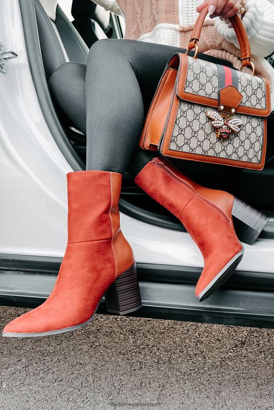 du skal tjene det imiterede ruskindsstøvler NanaMacs XJPBDL3918 mørk terracotta