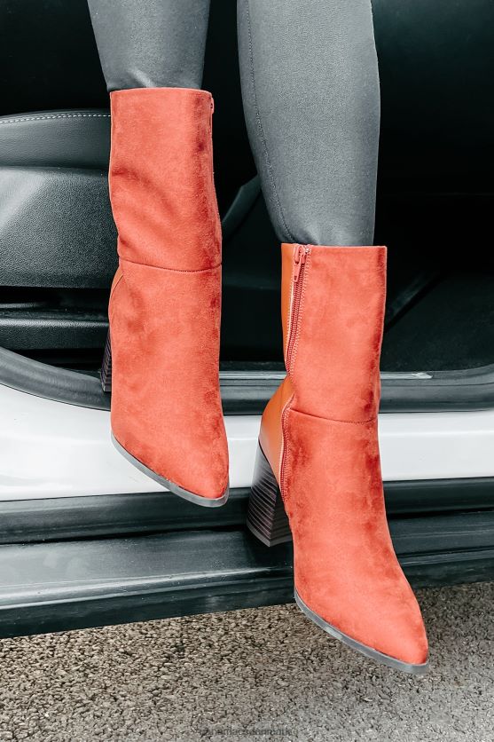 du skal tjene det imiterede ruskindsstøvler NanaMacs XJPBDL3918 mørk terracotta