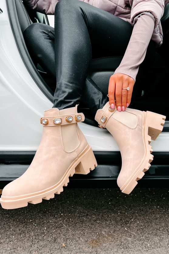 færdig med dine rhinestone strop støvletter NanaMacs XJPBDL3913 nøgen