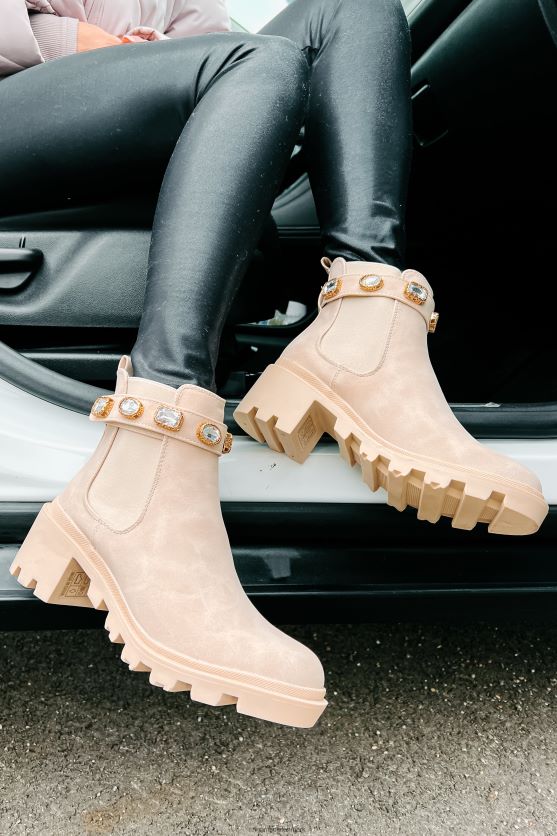 færdig med dine rhinestone strop støvletter NanaMacs XJPBDL3913 nøgen