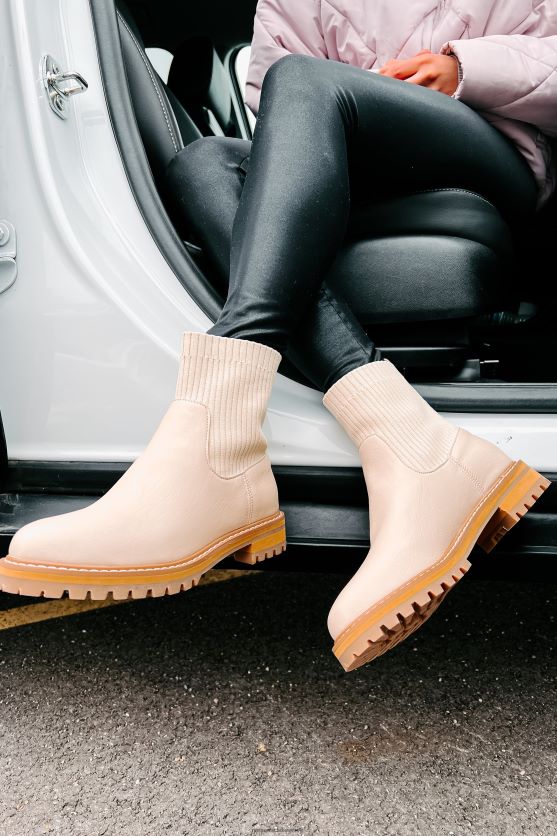 grave snavs ankelstrik støvletter op NanaMacs XJPBDL3880 beige