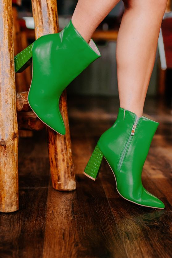 kys mig, jeg er stilfulde støvletter med chevronhælede NanaMacs XJPBDL3891 grøn