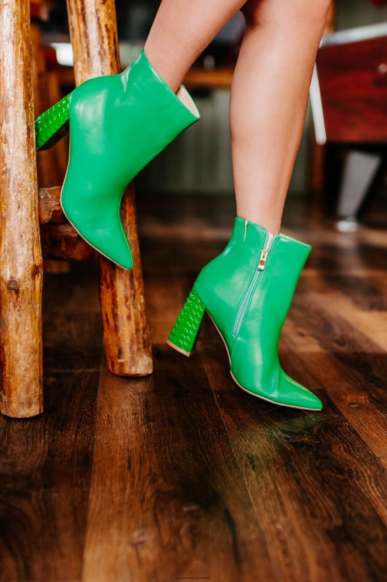 kys mig, jeg er stilfulde støvletter med chevronhælede NanaMacs XJPBDL3891 grøn