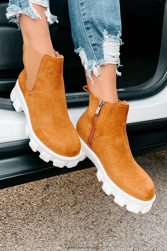 new paths chunky suede støvletter i imiteret ruskind NanaMacs XJPBDL3920 kamel