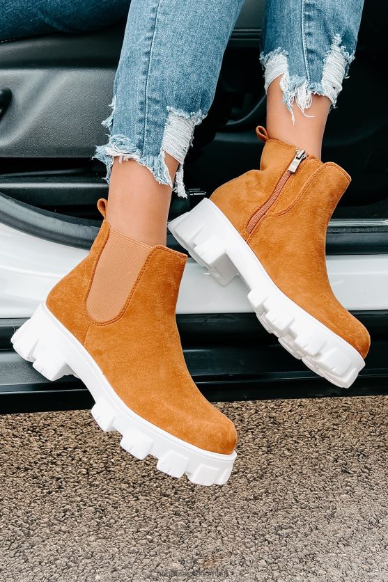 new paths chunky suede støvletter i imiteret ruskind NanaMacs XJPBDL3920 kamel