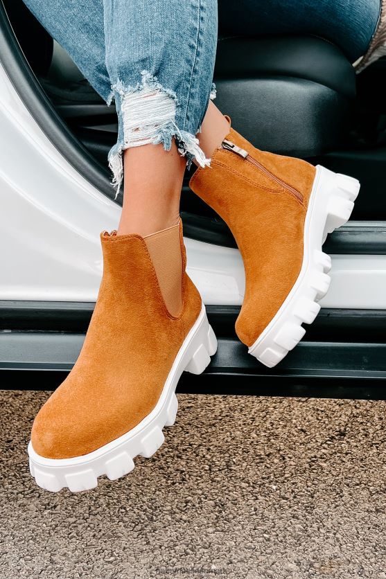 new paths chunky suede støvletter i imiteret ruskind NanaMacs XJPBDL3920 kamel