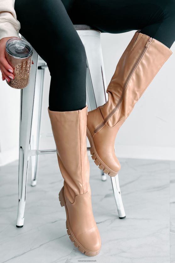 racing mod udryddelse knæhøje lug sål støvler NanaMacs XJPBDL3859 nøgen