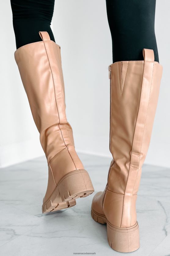 racing mod udryddelse knæhøje lug sål støvler NanaMacs XJPBDL3859 nøgen