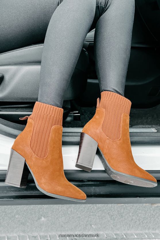 ramp it up ankelstrik støvletter NanaMacs XJPBDL3917 mørk kamel