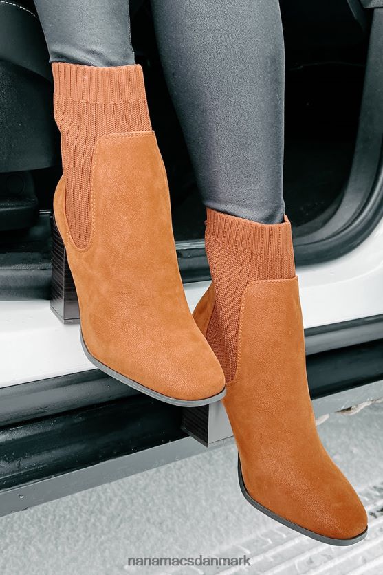 ramp it up ankelstrik støvletter NanaMacs XJPBDL3917 mørk kamel