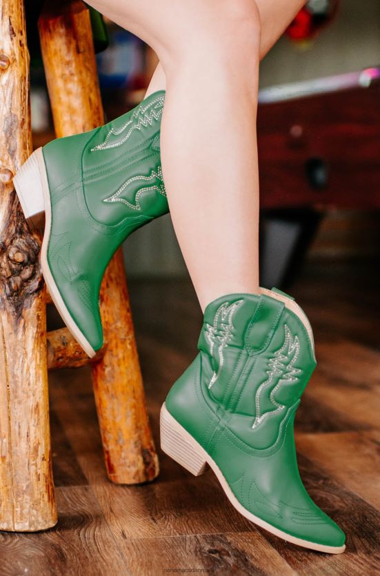 trail rider korte cowboystøvler NanaMacs XJPBDL3905 grøn