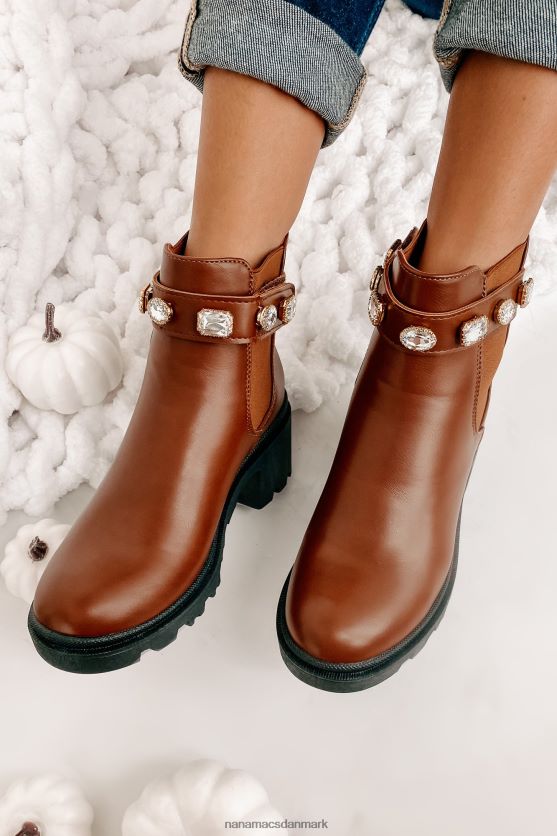 ufuldkommen stærke meninger imiteret læder juvelrem støvletter NanaMacs XJPBDL4059 tan