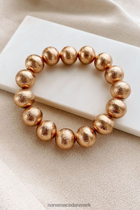 bly med selvtillid perlearmbånd NanaMacs XJPBDL4376 guld