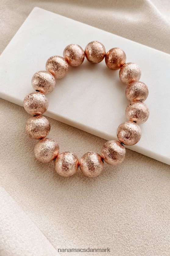 bly med selvtillid perlearmbånd NanaMacs XJPBDL4377 rosa guld