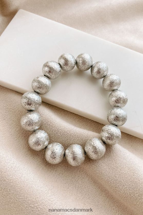 bly med selvtillid perlearmbånd NanaMacs XJPBDL4385 sølv