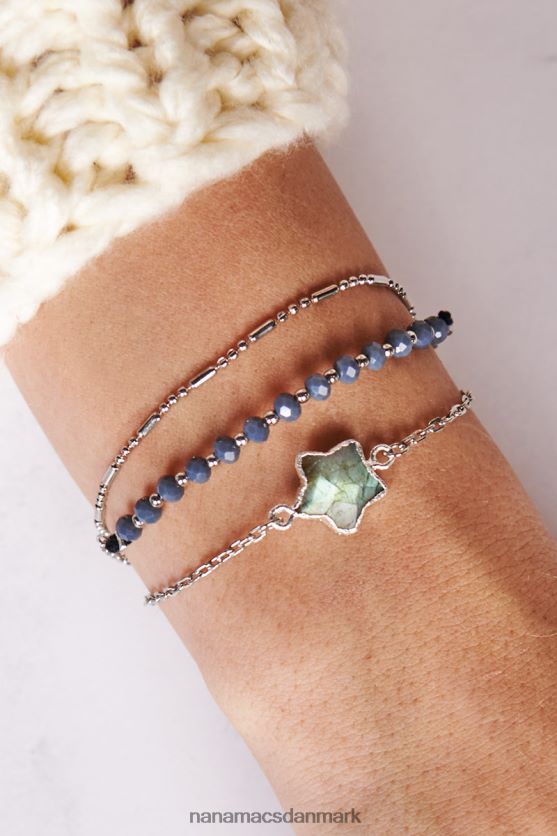 call it quits beaded armbånd NanaMacs XJPBDL4381 sølv