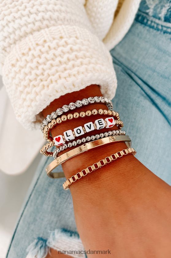forelsket armbånd sæt NanaMacs XJPBDL4374 guld