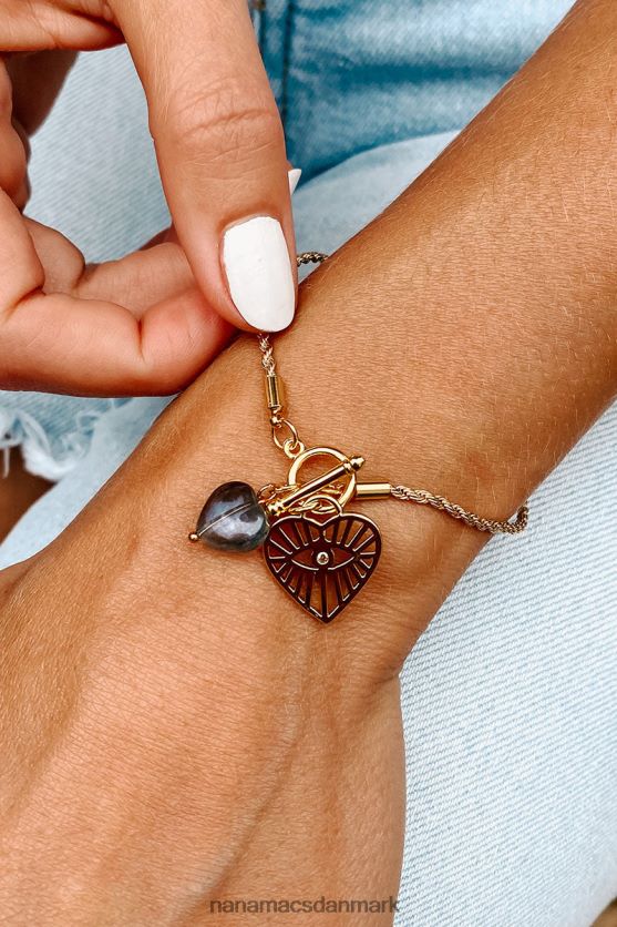 hjertet af havet toggle charme armbånd NanaMacs XJPBDL4389 blå