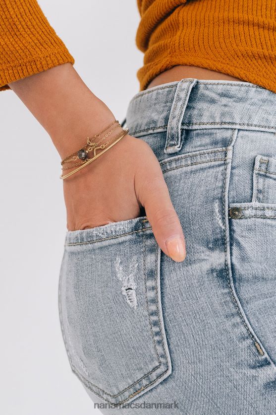 naturligt smukt armbåndssæt NanaMacs XJPBDL4424 guld